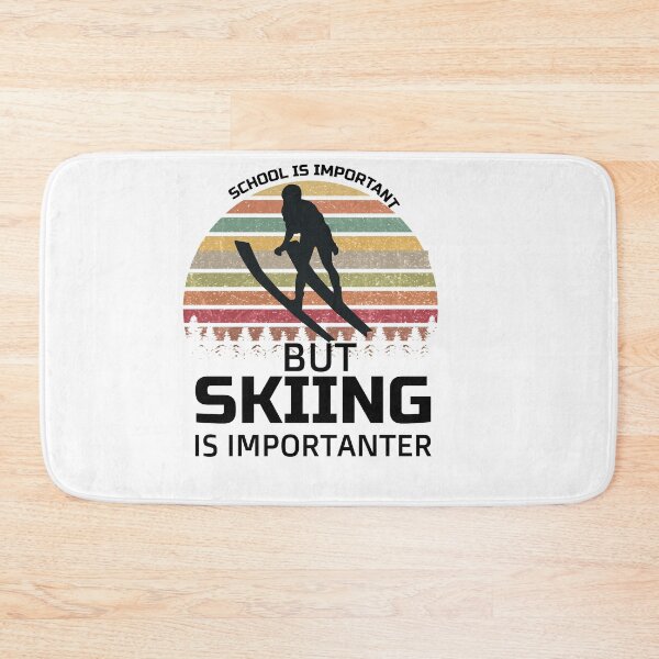 Item preview, School Is Important But Skiing Is Importanter funny gifts for skiers - skiing lovers designed and sold by 0umStore.