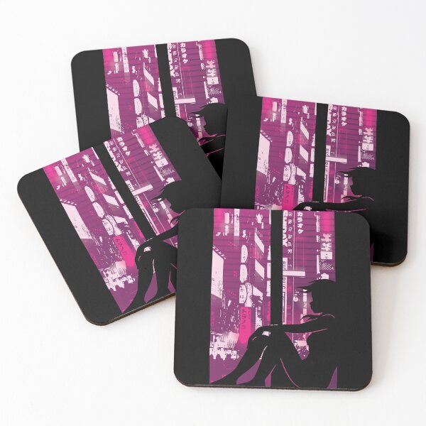 Item preview, Japanese Style Anime City Shadow Skyline designed and sold by TeesByMark.