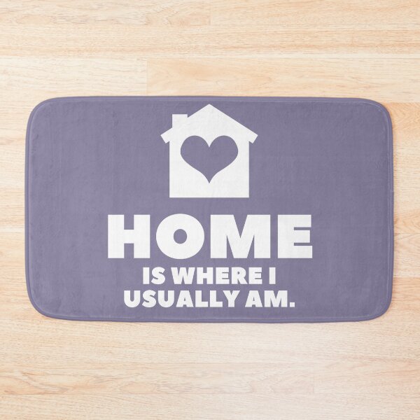 Item preview, home is where i usually am text design designed and sold by aurorassadprose.