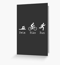 Triathlon Greeting Card