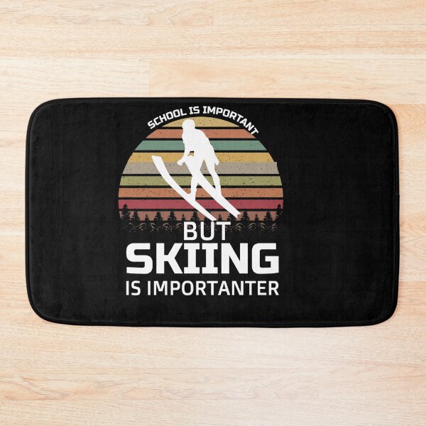 Item preview, School Is Important But Skiing Is Importanter funny gifts for skiers - skiing lovers designed and sold by 0umStore.