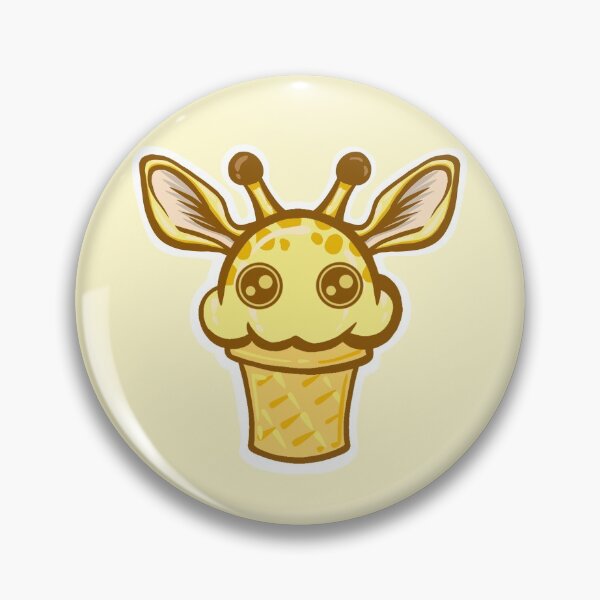 Item preview, Giraffe - Nice Cream Critter's-Chiffon Cute Kawaii designed and sold by R H Seeley ART.