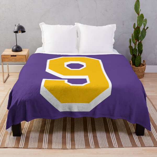 Item preview, 9 Yellow Number Nine Purple Basketball Jersey designed and sold by elhefe.