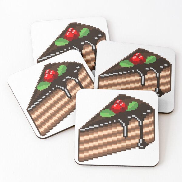 Item preview, Chocolate Cake Vintage Retro Pixel Art designed and sold by Piosenka Art.