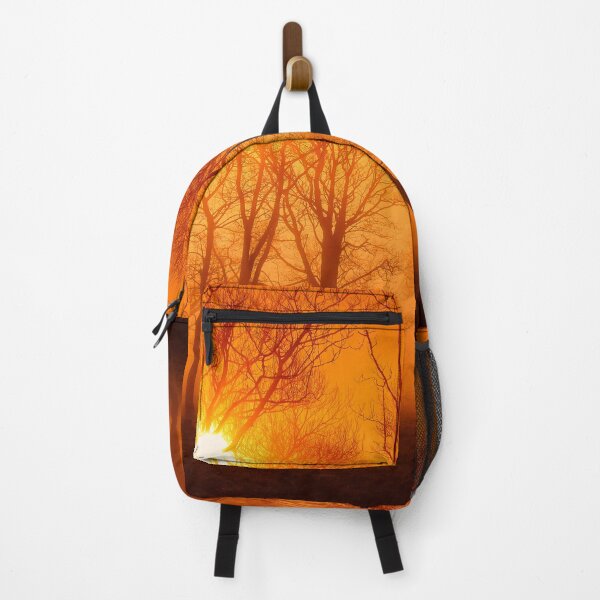 Item preview, Woodland sunrise with orange sky designed and sold by GeoffBeattie.