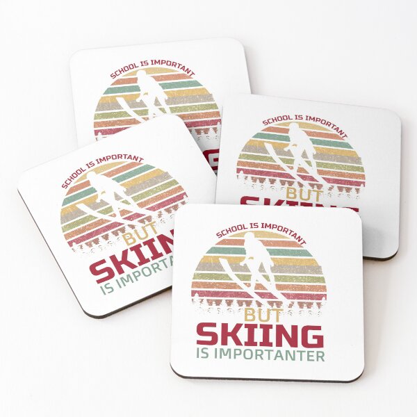 Item preview, School Is Important But Skiing Is Importanter funny gifts for skiers - skiing lovers designed and sold by 0umStore.
