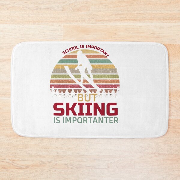 Item preview, School Is Important But Skiing Is Importanter funny gifts for skiers - skiing lovers designed and sold by 0umStore.