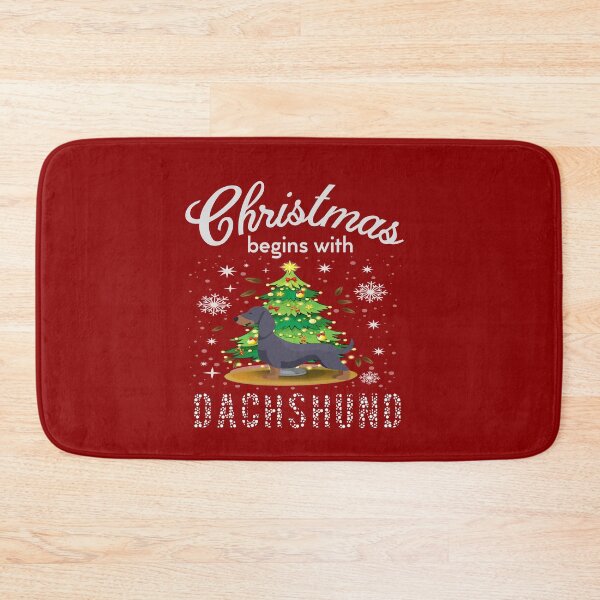 Item preview, Christmas Begins With Dachshund designed and sold by Wienerful.