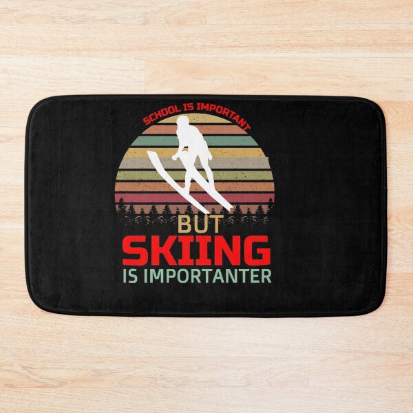 Item preview, School Is Important But Skiing Is Importanter funny gifts for skiers - skiing lovers designed and sold by 0umStore.