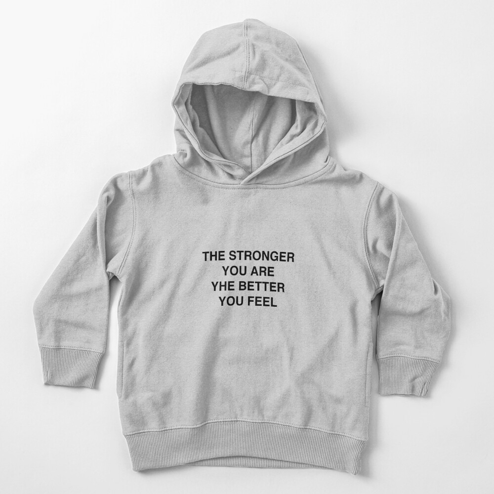 Toddler Pullover Hoodie,Fitness Inspirational Quote