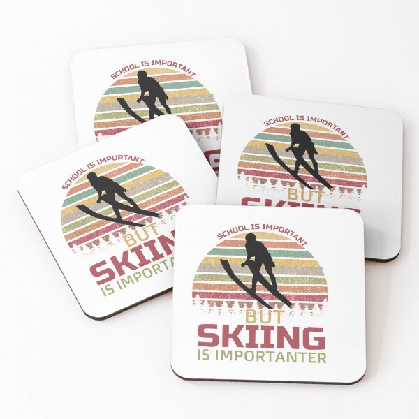 Item preview, School Is Important But Skiing Is Importanter funny gifts for skiers - skiing lovers designed and sold by 0umStore.