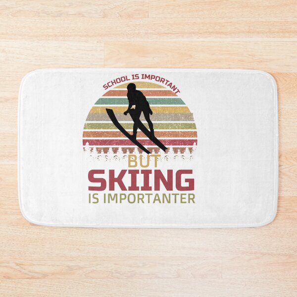 Item preview, School Is Important But Skiing Is Importanter funny gifts for skiers - skiing lovers designed and sold by 0umStore.