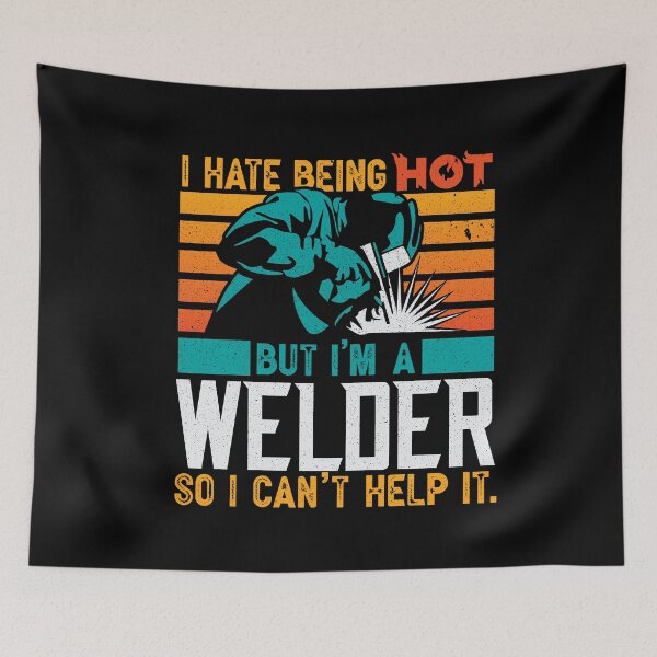 Item preview, Funny Welding Welder Gifts I Hate Being Hot designed and sold by Hananiah Merch.