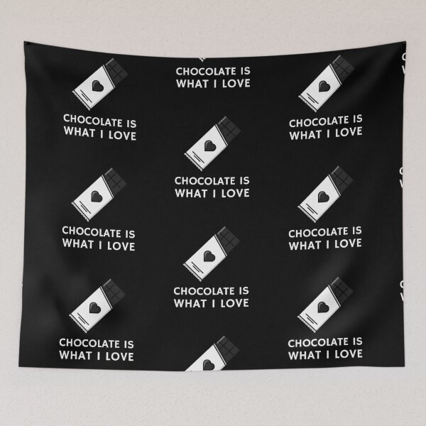 Item preview, Chocolate Is What I Love new funny trending valentine quote design 2021 designed and sold by TeenLake.