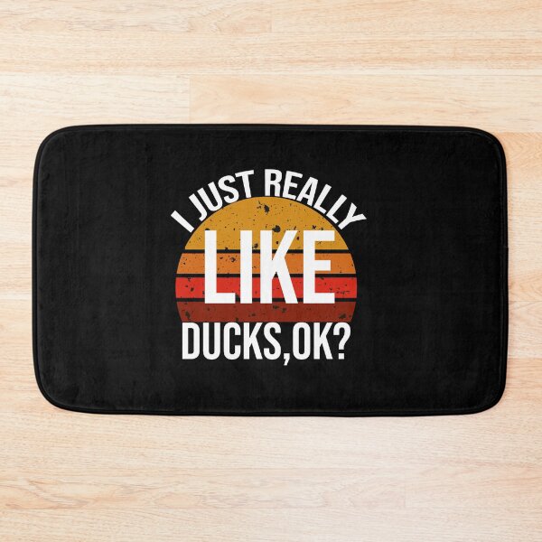 Item preview, retro cercle i just really like ducks : Rubber Duck-Funny gift-humorous-Rubber Duck-Duck lover Gifts designed and sold by charaf19.