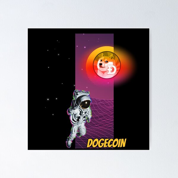 Artikel-Vorschau von Dogecoin DOGE Moon Man Art, designt und verkauft von Bitcoin-Fashion.