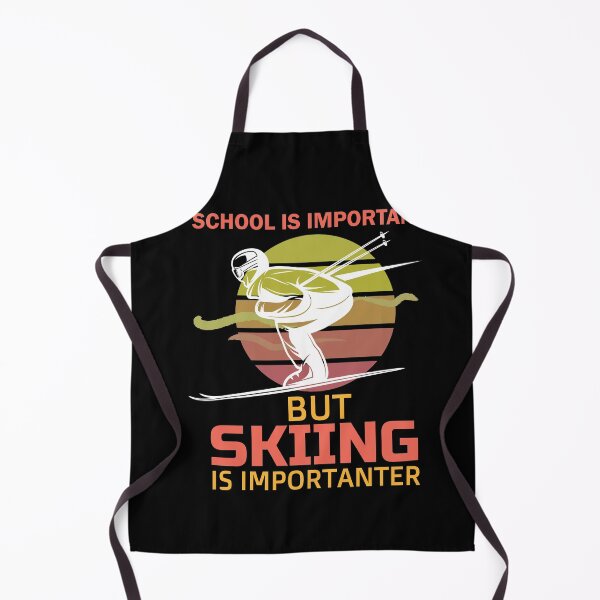 Item preview, School Is Important But Skiing Is Importanter funny gifts for skiers - skiing lovers designed and sold by 0umStore.
