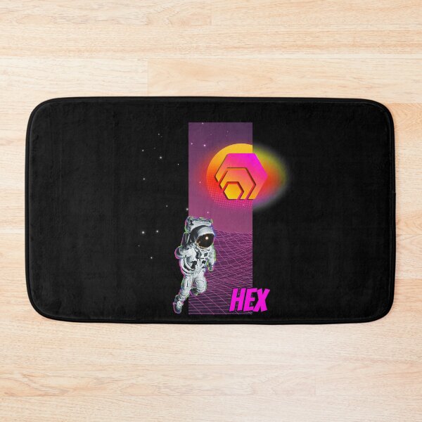 Item preview, HEX Cryptocurrency Moon Man Art designed and sold by Bitcoin-Fashion.