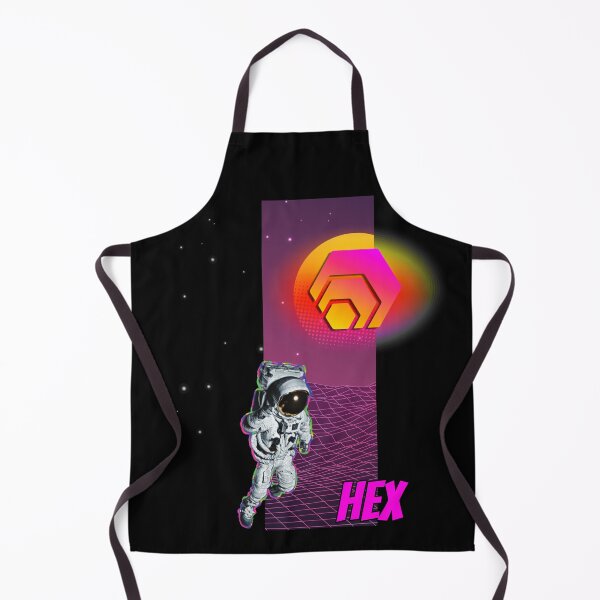 Item preview, HEX Cryptocurrency Moon Man Art designed and sold by Bitcoin-Fashion.