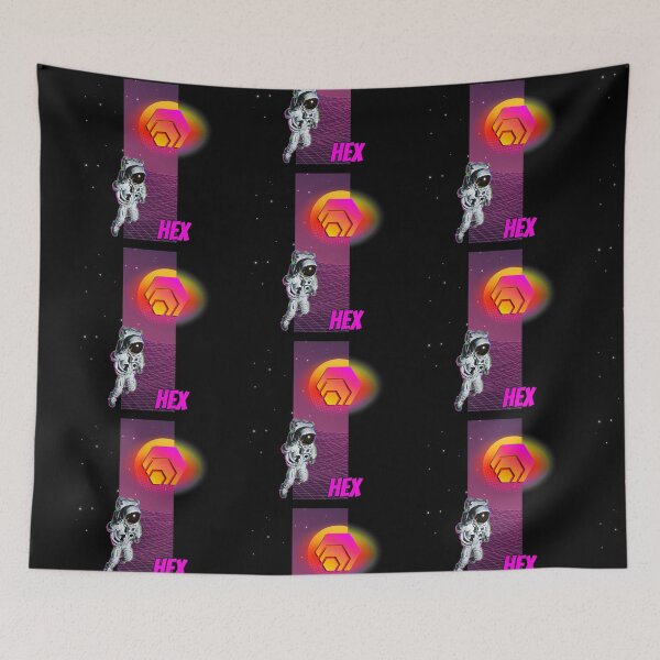 Item preview, HEX Cryptocurrency Moon Man Art designed and sold by Bitcoin-Fashion.