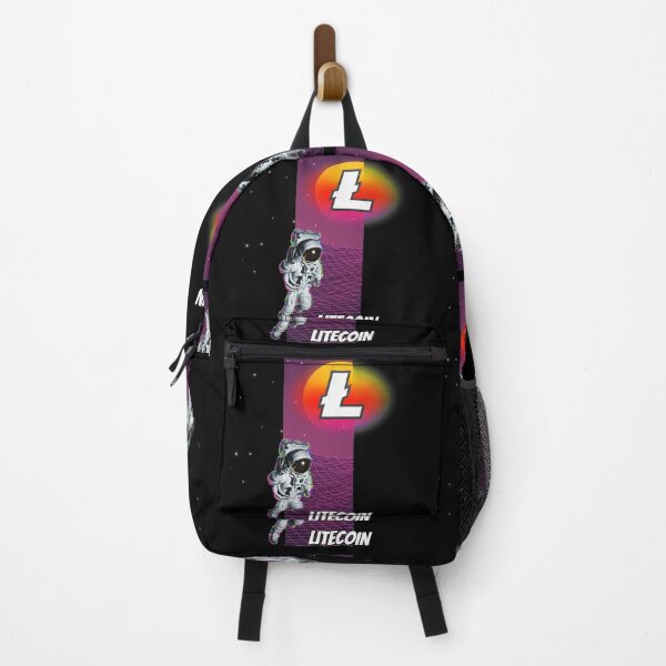 Item preview, Litecoin LTC Cryptocurrency Moon Man Art designed and sold by Bitcoin-Fashion.