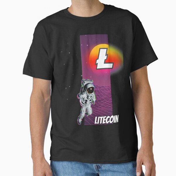 Artikel-Vorschau von Litecoin LTC Kryptowährung Moon Man Art, designt und verkauft von Bitcoin-Fashion.