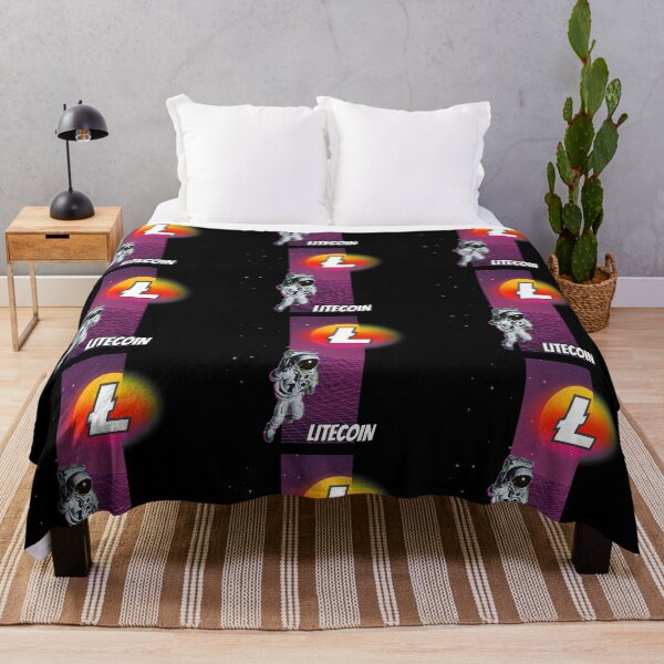 Item preview, Litecoin LTC Cryptocurrency Moon Man Art designed and sold by Bitcoin-Fashion.