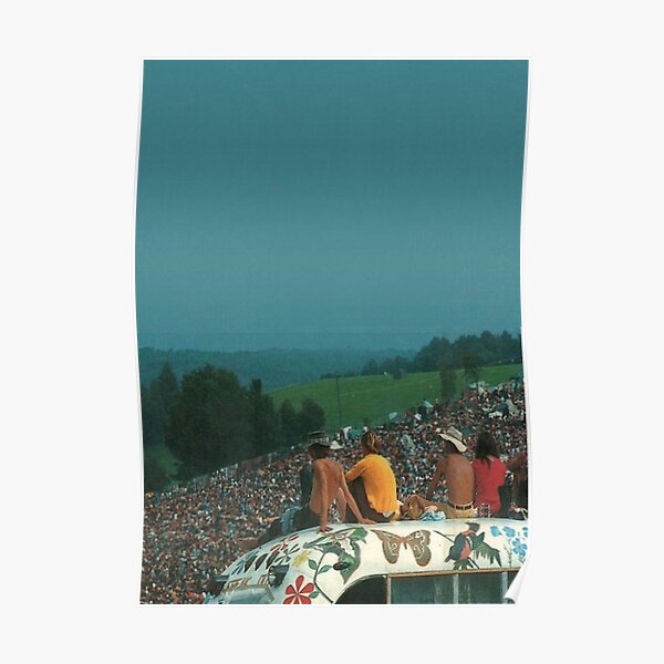 foule de Woodstock - Poster