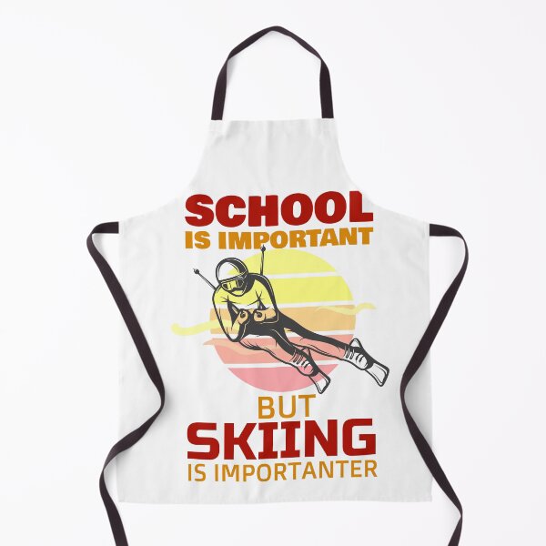 Item preview, School Is Important But Skiing Is Importanter funny gifts for skiers - skiing lovers designed and sold by 0umStore.