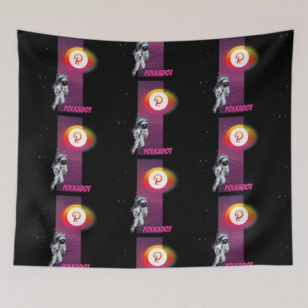 Artikelvorschau, Polkadot DOT Kryptowährung Moon Man Art entworfen und verkauft von Bitcoin-Fashion.