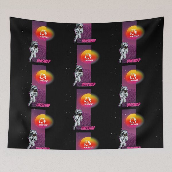 Item preview, Uniswap UNI Cryptocurrency Moon Man Art designed and sold by Bitcoin-Fashion.