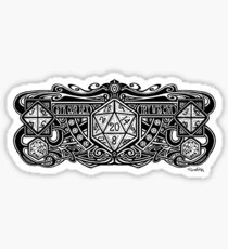 Dice Deco D20 Sticker