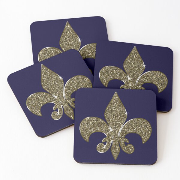 Item preview, French Fleur de Lis on Blue designed and sold by Sheila Pressley.