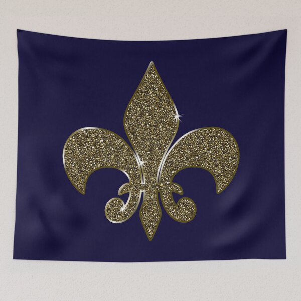 Item preview, French Fleur de Lis on Blue designed and sold by Sheila Pressley.