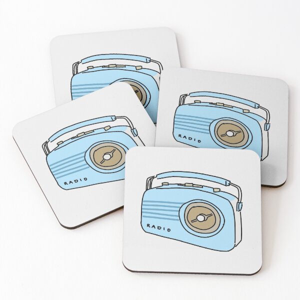 Item preview, 1950's blue radio designed and sold by anikasart.