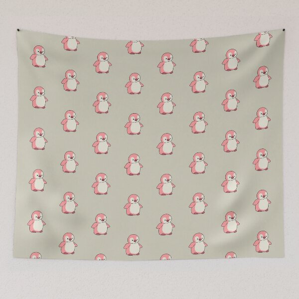 Item preview, cute pink penguin animal designed and sold by anikasart.
