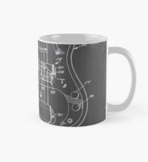 1961 Fender Precision Bass Guitar Patent Art, Blackboard Mug