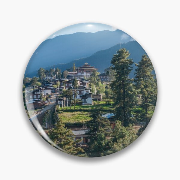 Item preview, Gangtey Goemba Buddhist monastery in central Bhutan designed and sold by Ulysse Pixel.