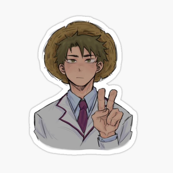 Wakatoshi Ushijima Straw Hat Sticker