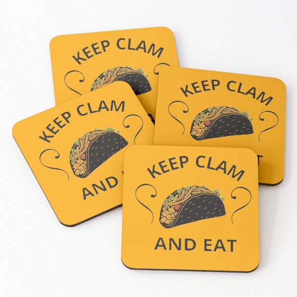 Item preview, KEEP CLAM AND EAT TACO designed and sold by Sai Wanna.