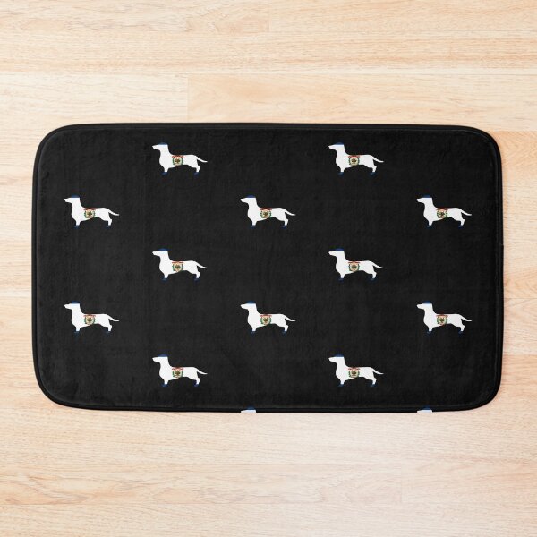 Item preview, West Virginia Dachshund Flag designed and sold by Wienerful.