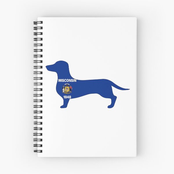 Item preview, Wisconsin Dachshund Flag designed and sold by Wienerful.
