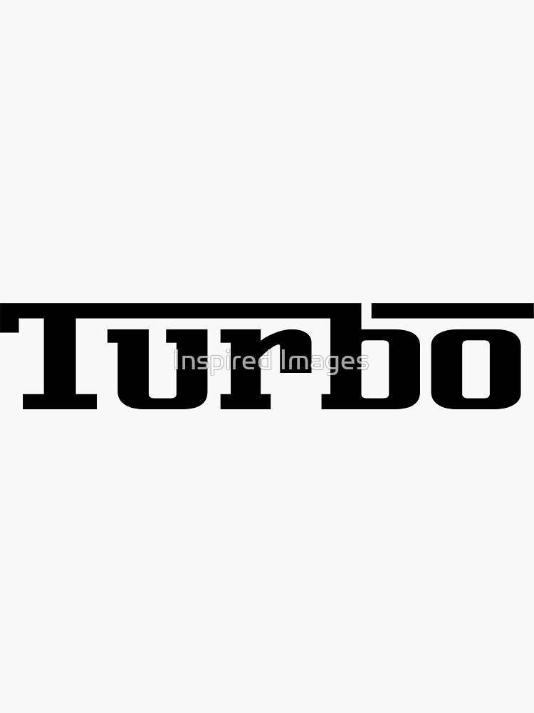 "Turbo Racing Car Auto Window Bumper Decal " Sticker for Sale by