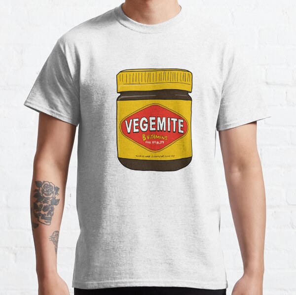 Vegemite Jar Doodle Cartoon Australia Classic T-Shirt