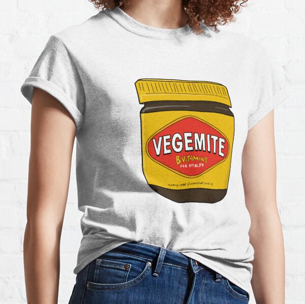 Vegemite Jar Doodle Cartoon Australia Classic T-Shirt