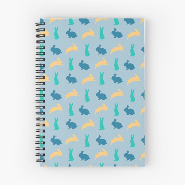 Item preview, Bunny pattern on blue background designed and sold by PatternParadise.