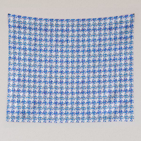 Item preview, Abstract Blue Houndstooth designed and sold by MarkUK97.