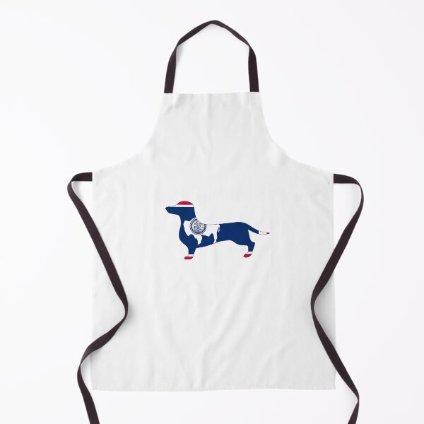 Item preview, Wyoming Dachshund Flag designed and sold by Wienerful.