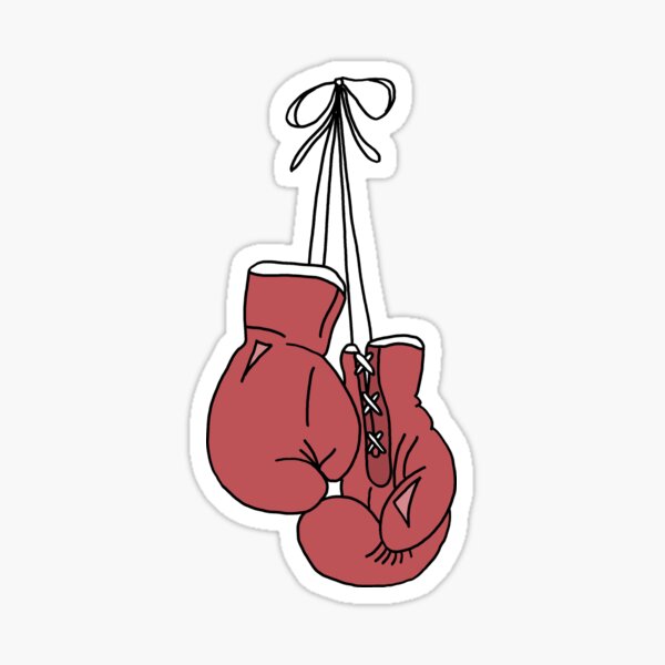 "Anyone boxing gloves" Sticker by ConnorEksteen Redbubble