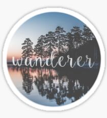 Wanderer Nature Photo Sticker